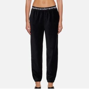 Alexander Wang Waistband Logo Joggers Black XXS